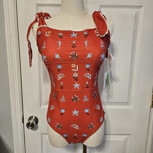 Jessi Zhao one-piece swimsuit reversible